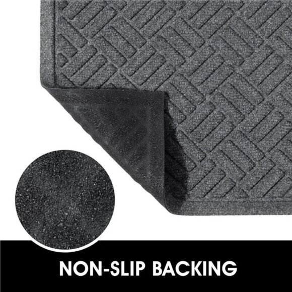 Front Door Mat 2 Pack Indoor and Outdoor Welcome Mat, Absorbent and Drain Away - Picture 2 of 7